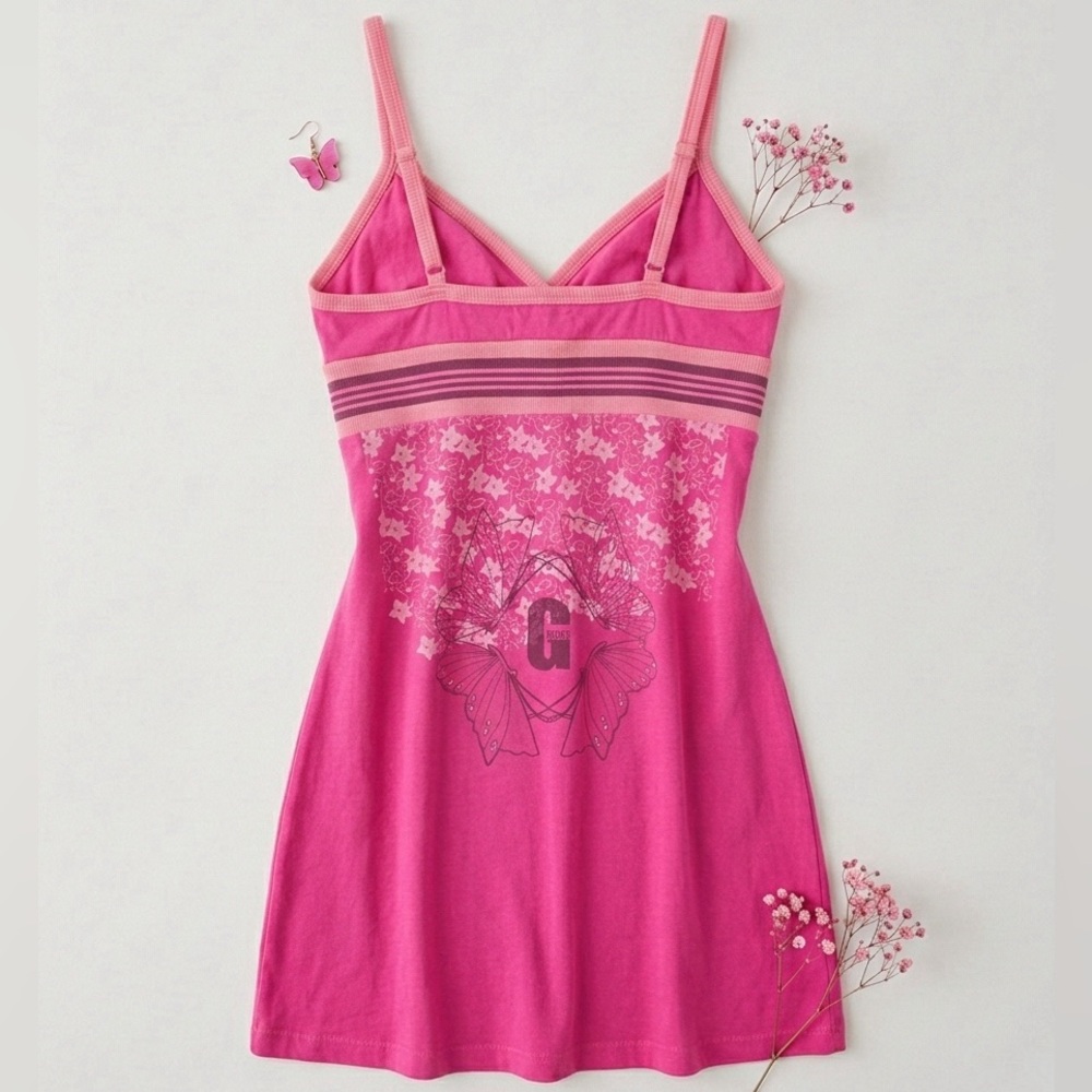 🌼 2/30$ GUESS Floral Spaghetti Strap dress Y2K - Picture 2 of 6